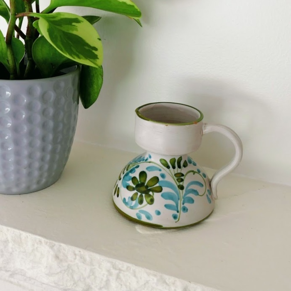 small vintage hand painted pitcher